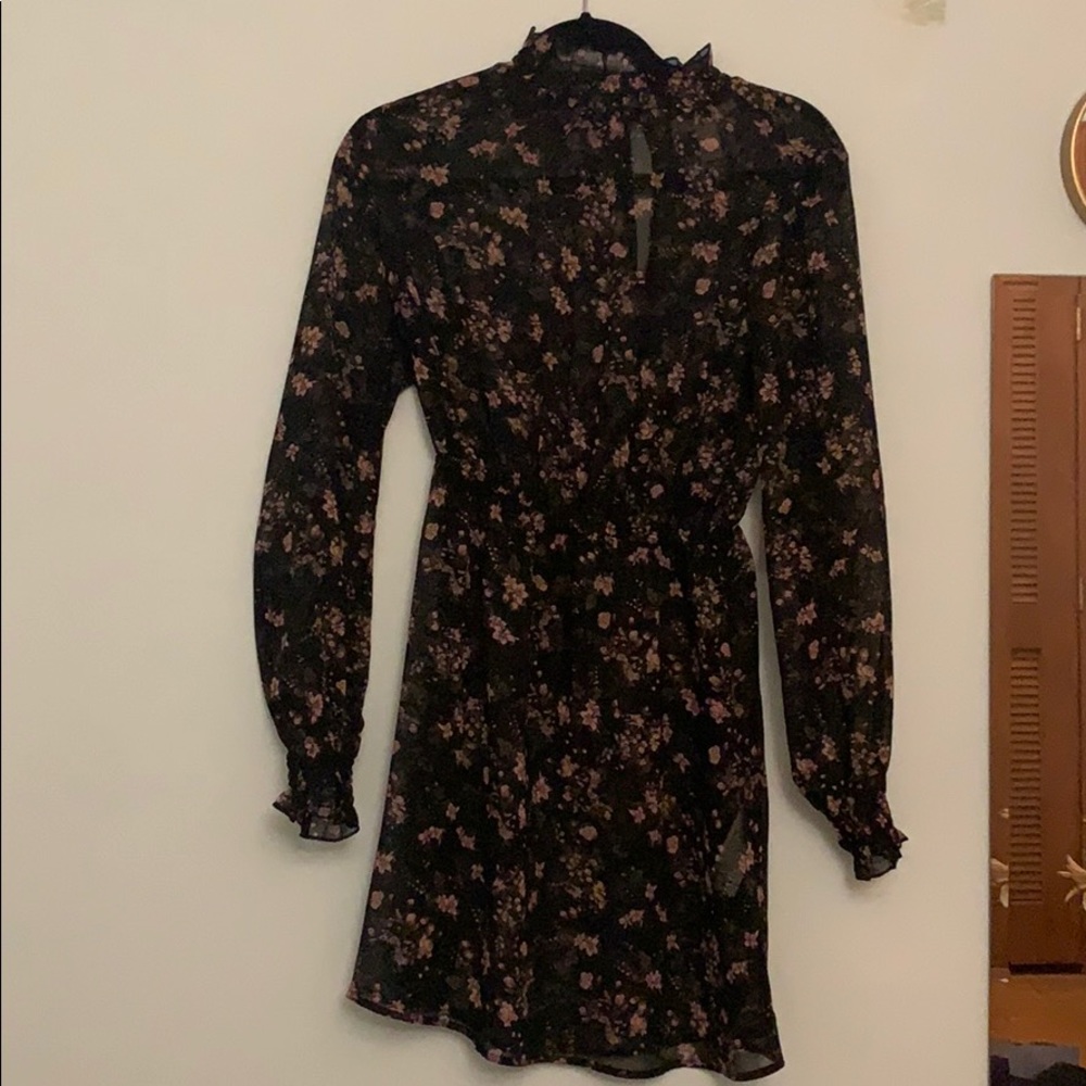 floral long sleeve dress